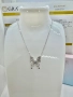 Сребърно колие с мойсанит (Диамант) 0.5 карата, снимка 3