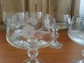 Стари кристални чаши с гравюра, снимка 4