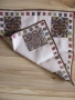 Каре, покривка, ръчна бродерия, шопски мотиви 36х36см., снимка 4