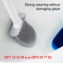 Стенна силиконова четка за почистване на тоалетна чиния | четка за тоалетна за стена - КОД 3859, снимка 8