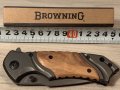 Колекционерски сгъваем джобен масивен нож-Browning, снимка 3