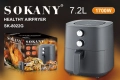 Еър Фрайър Sokany 7.2L 1700W SK-8022G, снимка 7