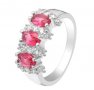 Сребърни пръстени със смарагд, рубин и изумруд (емералд), снимка 1 - Пръстени - 32502433