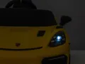 Porsche Spyder RS 12V – Детска акумулаторна кола, Жълта, EVA гуми, снимка 12