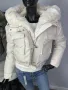 Уникално късо зимно яке с пух три цвята , снимка 9