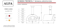 Професионална пещ на дърва  Алфа Алегро 5 пици, снимка 2