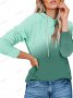 Дамски ежедневен спортен суичър с качулка с градиент Tie-Dye, 3цвята - 023, снимка 3