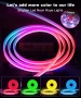 Неонова въжена светлина Daymeet, 5M RGBICW LED лента, дистанционно, IP67, USB, снимка 2