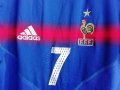 France Robert Pires #7 Adidas оригинална тениска фланелка Франция Пирес , снимка 3