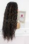 Дълга обемна чуплива тъмнокестенява перука със светлокестеняви кичури Елина, снимка 5
