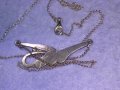 ПРЕКРАСНО ЕФИРНО СРЕБЪРНО КОЛИЕ СРЕБРО 925 ФИНА БИЖУТЕРСКА МАЙСТРОСКА ИЗРАБОТКА 40023, снимка 15