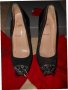 Christian Louboutin Asteroid 140 suede and patent-leather pumps, снимка 16