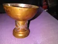 Медна купа винтидж за 1-во място от турнир по бридж в София 1989г Н-100мм и фи 100мм, снимка 6