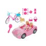 Кукли Mercado Trade, Бети с кола и велосипед, Розов, снимка 1 - Кукли - 43119613