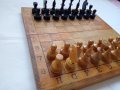Шах с дървени фигури в дървена кутия за шах и табла , снимка 2