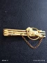 Позлатена стилна щипка за вратовръзка ретро стил 30850, снимка 5
