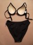 Нов блестящ черен бански комплект M L размер, снимка 2
