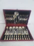 Италиански посребрени прибори за хранене 51 броя  Комплекта е в кутия и е за 12 души. Комплектьт вкл, снимка 1