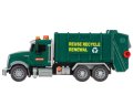 Камион за рециклиране на боклук, зелен с 3 кошчета, светлина и звук, снимка 2