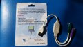 Кабел Преходник от USB порт към PS2 порт за мишка и клавиатура USB to 2xPS2 cable converter, снимка 2