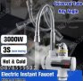 Смесител за вода нагревател за мигновено загряване 3000W гъвкав чучур, снимка 6