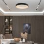 LED Плафониера 49W Черна Кръг Димиране Топло Бяла Светлина, снимка 6