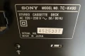 Касетен дек SONY TS-K490, снимка 2
