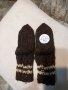 Ръчно плетени детски чорапи от вълна, ходило 14 см., снимка 1 - Чорапи - 39857259