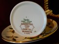 Чаша с чиния английски порцелан,злато. , снимка 7