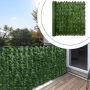 Ограда от зелени листа - панел за уединение с реалистичен вид 3 x 0,5м, снимка 14