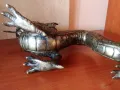 ВЕЛИКОЛЕПНА СТАРА БРОНЗОВА СКУЛПТУРА НА АЗИАТСКИ ДРАКОН, снимка 16