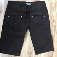 Дамски бермуди ZARA, size38, 97%памук 3% еластан, кафяви, много запазени, като нови, снимка 4 - Къси панталони и бермуди - 29018448