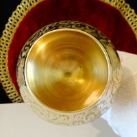 Старинна бронзова чаша за коняк,бренди. , снимка 4 - Антикварни и старинни предмети - 34568886