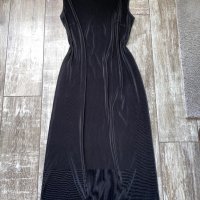 Нова дълга ежедневна черна рипс плисе еластична рокля рипс 44 нолер , снимка 14 - Рокли - 37612454