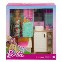 Кукла Барби с баня, плюс аксесоари, снимка 2 - Кукли - 34971181