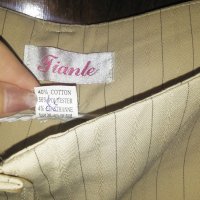 👠Дамски нов официален летен панталон "Tianle" за поводи в цвят крем, Л,ХЛ👠, снимка 4 - Панталони - 38606731