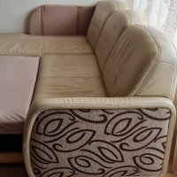 Продавам ъглов диван естествена кожа , снимка 6 - Дивани и мека мебел - 43424693