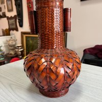 Ръчно плетена ваза. №2710, снимка 5 - Антикварни и старинни предмети - 38147209
