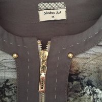 Дамско елегантно сако Modus Art с 3/4 ръкави с ципове, снимка 5 - Сака - 26791896