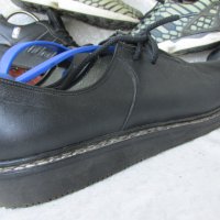 КАТО НОВИ 43 - 44, Vintage Hiking Shoes, Skywalk original, Black Leather, Bavarian, Das Beste, Mens, снимка 15 - Ежедневни обувки - 37606098