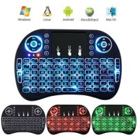 Мини безжична клавиатура с тъчпад и подсветка mini keyboard, снимка 8 - Клавиатури и мишки - 38223217