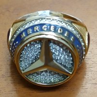 Масивен златен мъжки пръстен МЕРЦЕДЕС, снимка 8 - Други ценни предмети - 32619009