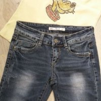 Детски дънки за момиче, снимка 3 - Детски панталони и дънки - 38378744