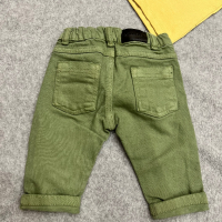 Бебешки зелени дънки 💚, снимка 2 - Бебешки дънки - 44898776
