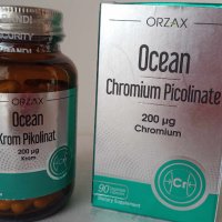 OCEAN Chromium Picolinate Хром пиколинат 200 mg. 90 таблетки , снимка 1 - Хранителни добавки - 43799576