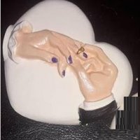 Поставяне на халка пръстен сватбен годежен в сърце сватба силиконов молд форма калъп фондан гипс , снимка 2 - Форми - 37289051
