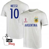 Футболна тениска на Аржентина и Меси WORLD CUP 2022 Qatar!Фен тениска на ARGENTINA и MESSI!, снимка 1 - Фен артикули - 38641040