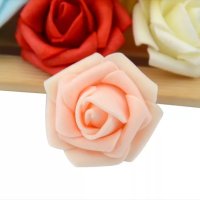 Изкуствени рози за декорация на букети и други - 4 см различни цветове , снимка 4 - Изкуствени цветя - 28122887