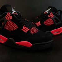 Nike Air Jordan 4 Red Thunder Размер 44 Номер 28см Мъжки Обувки Кецове Маратонки Нови Оригинални, снимка 1 - Кецове - 40508458