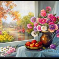 Диамантен гоблен, ваза с цветчета, 5D, снимка 1 - Гоблени - 32792060